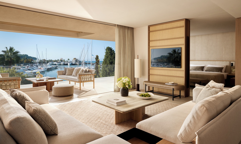 Tiara Holidays - Sani Asterias - two bed residence balcony marina front